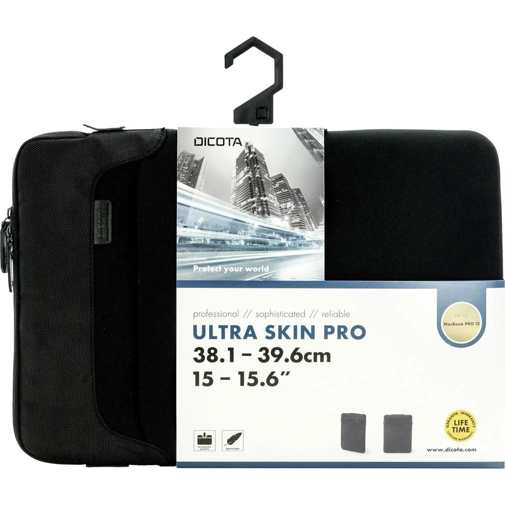 Dicota Torba za prijenosno računalo Ultra Skin PRO 15-15.6 ATT.FX.FITS4_MAXIMUM_INCH: 39,6 cm (15,6") Crna slika