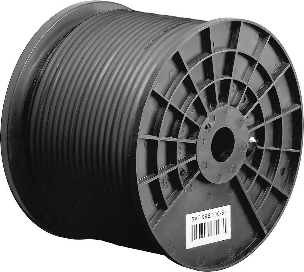 Koaksialni kabel Vanjski promjer: 6.80 mm 75 Ohm 100 dB Crna TRU COMPONENTS TC-7410980 100 m slika