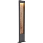 vanjska podna lampa 9.7 W toplo-bijela SLV 1002959 FLATT 100 smeđa boja