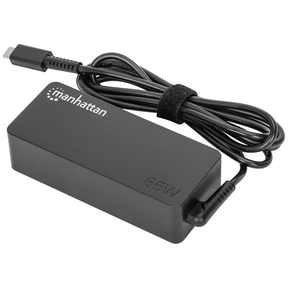 MANHATTAN USB-C adapter za napajanje prijenosnog računala, 65 W AC utikač na punjač tipa C, univerzalni napon Manhattan USB-C Power Delivery strujni adapter za prijenosno računalo   3.25 A slika
