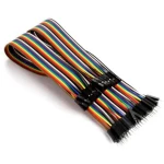 Whadda WPA428 jumper kabel  [40x žičani most muški kontakt - 40x žičani most ženski kontakt] 15.00 cm šarena boja