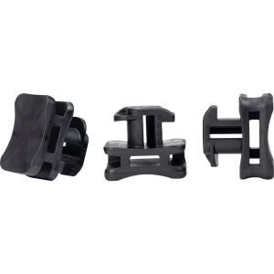 HellermannTyton 151-03055 ACFM2W10PT6-PA66/6HIRHS-BK Montažni element Stabiliziran na toplinu, Otporan na udarce Crna 25 ST slika