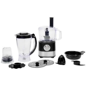 Princess Food Processor kuhinjski aparat 1000 W crna, srebrna slika