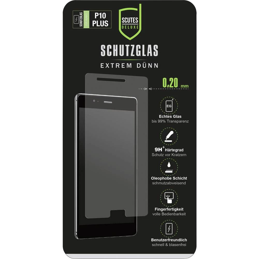 Scutes Deluxe 0,20 Zaštitno staklo zaslona Pogodno za: Huawei P10 Plus 1 ST slika
