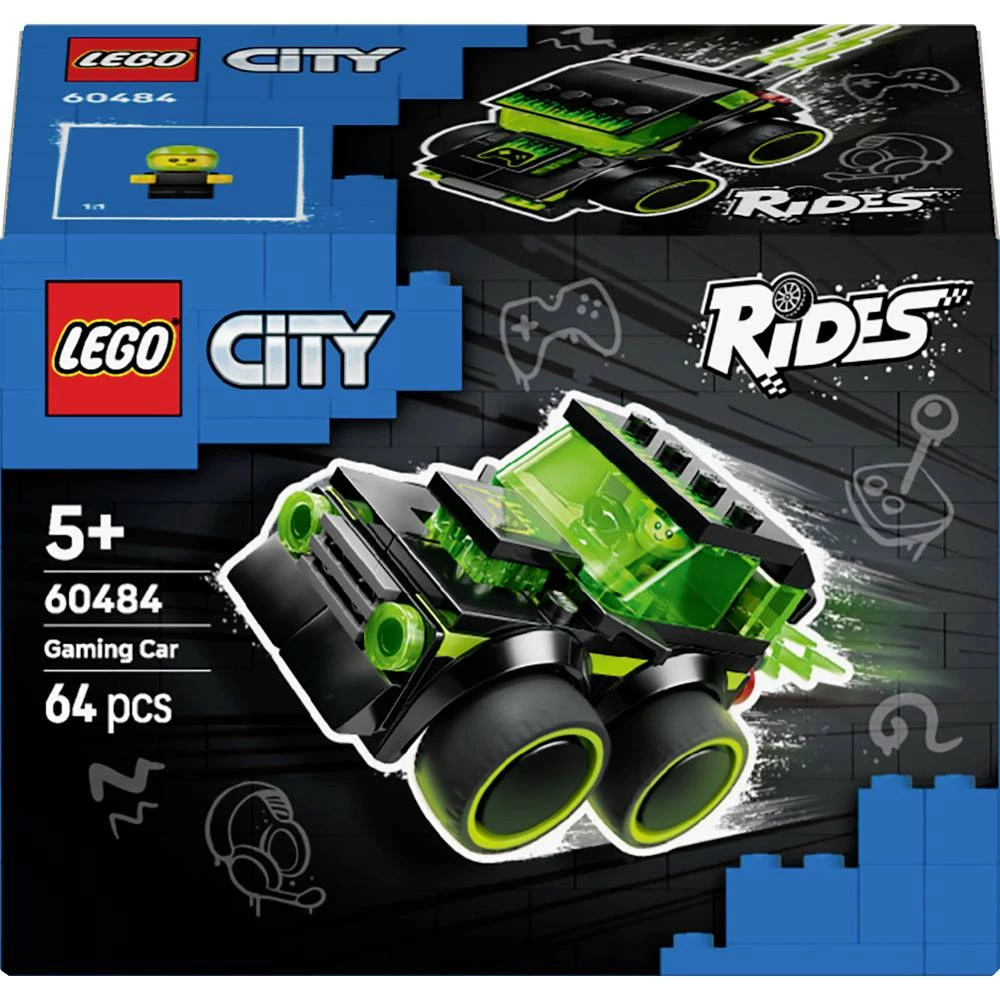 60484 LEGO® CITY Cool Racers – Trkaći automobil za igranje (60484); Set za gradnju slika