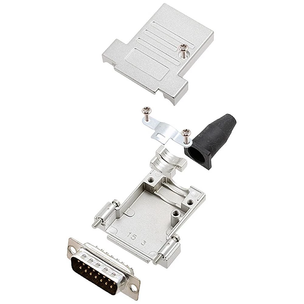 Komplet D-SUB pinskih konektora 180 ° Broj polova: 15 Lemni kup encitech DTSL15-SJSRG-T-DMP-K 1 ST slika