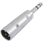 Omnitronic 30226455 XLR adapter [1x XLR utikač 3-polni - 1x klinken utikač 6.3 mm (stereo)] srebrna