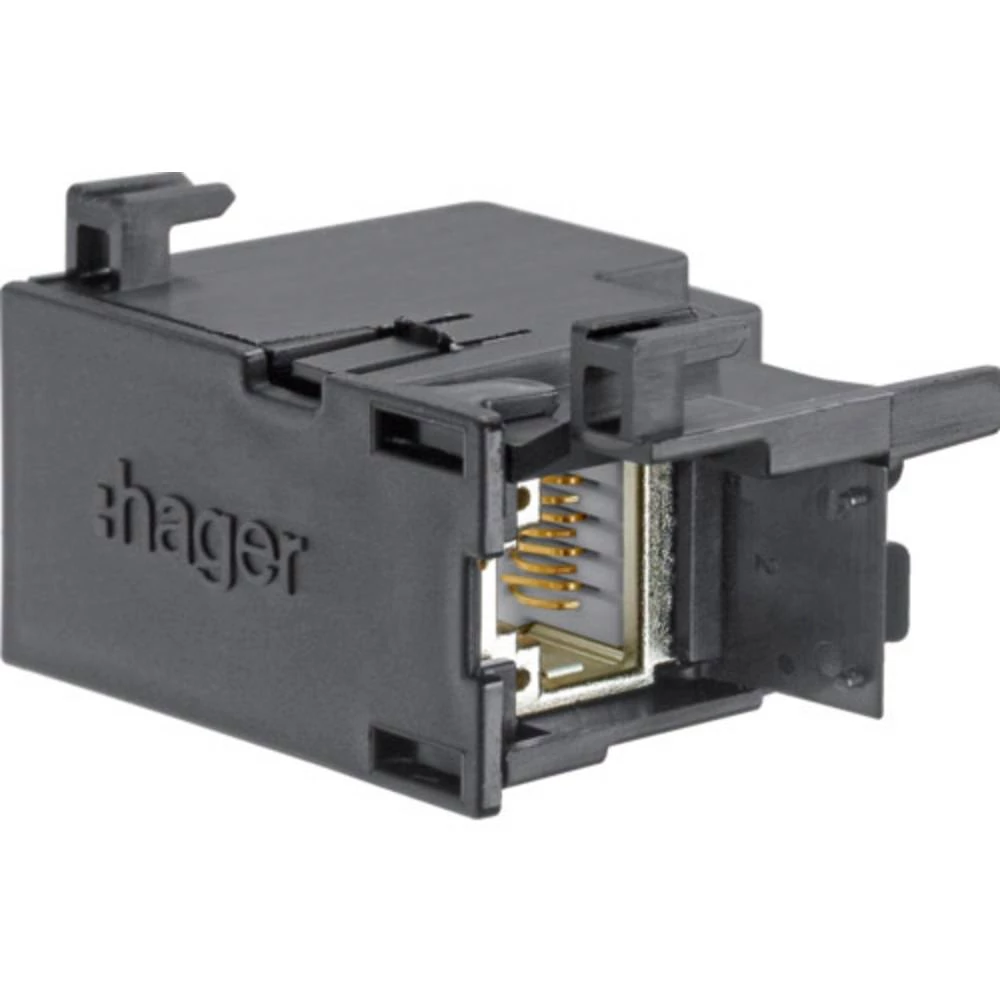 Modul CAT 6A Hager ZZ45ZP6 Crna slika