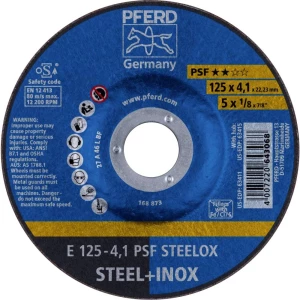PFERD 69220531 E 125-4,1 PSF STEELOX ploča za grubu obradu s glavom  125 mm 22.23 mm 10 St. slika