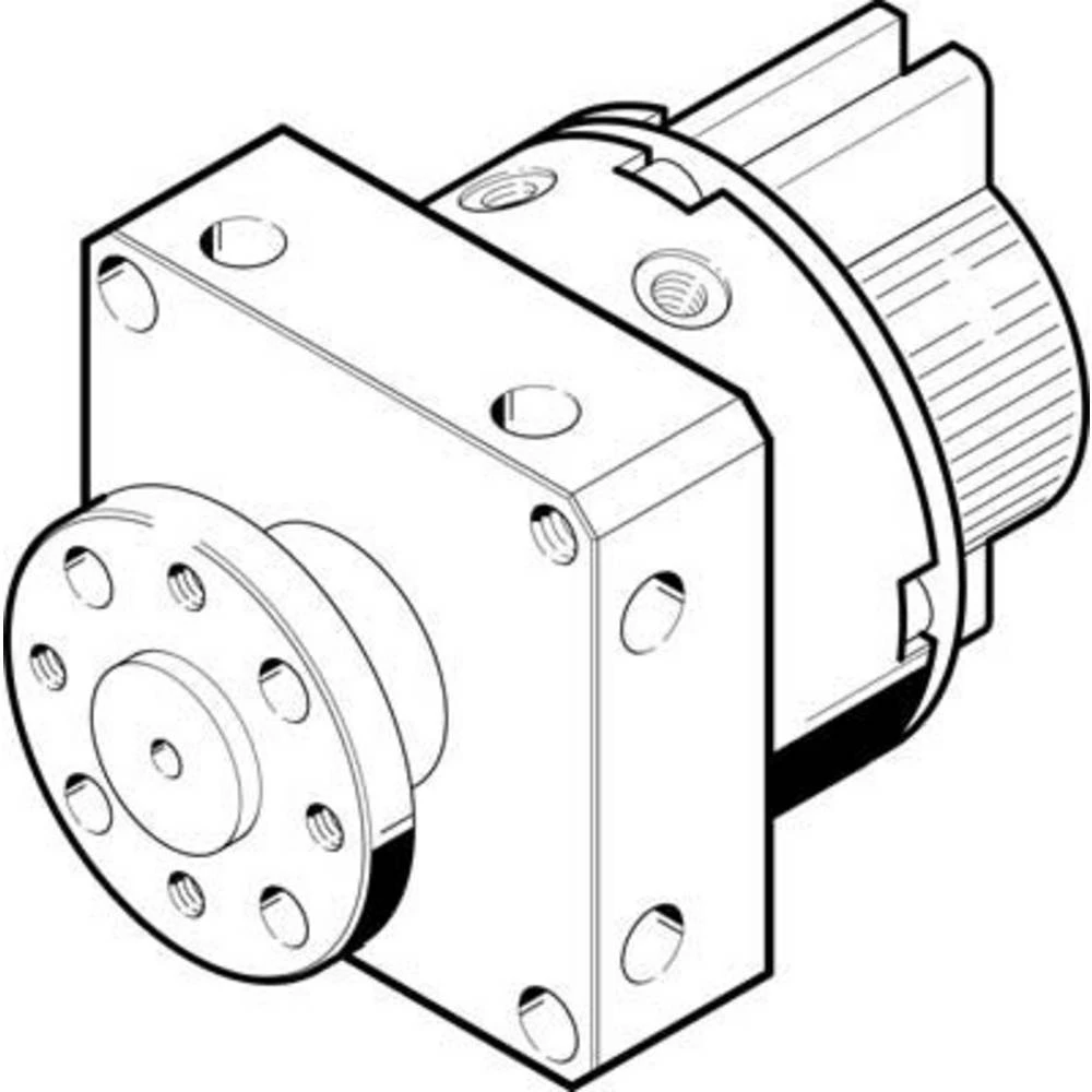 FESTO pogon okretanja 185936 DSM-8-90-P-A-FW Materijal kućišta: aluminij 1 kom. slika