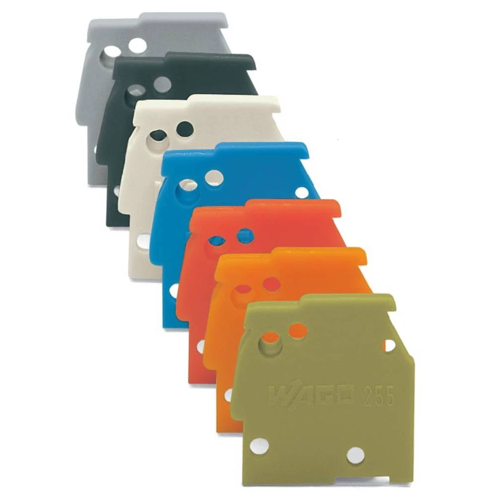 WAGO Krajna ploča sive boje 100 komada slika