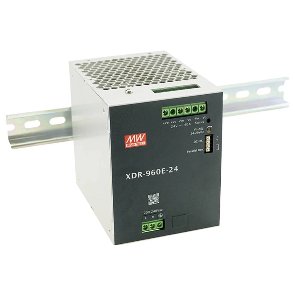 MEAN WELL XDR-960E-24 DIN-napajanje (DIN-letva) 24 V 40 A 960 W Content 1 kom. slika