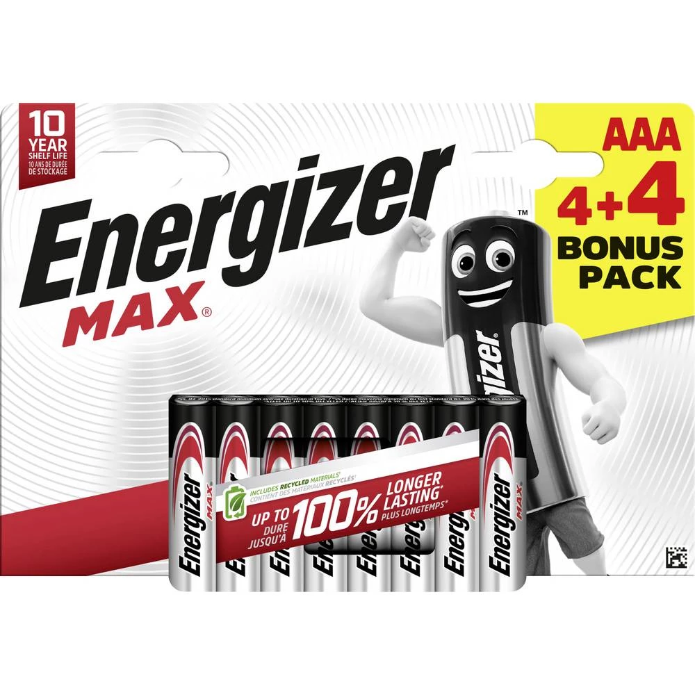 Energizer micro (AAA) baterija 1.5 V 8 kom. slika