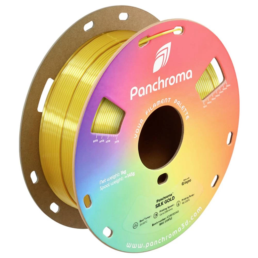 Polymaker CA03006 Panchroma™ Silk 3D pisač filament PLA svilenkasti sjaj 1.75 mm 1000 g zlatna 1 kom. slika