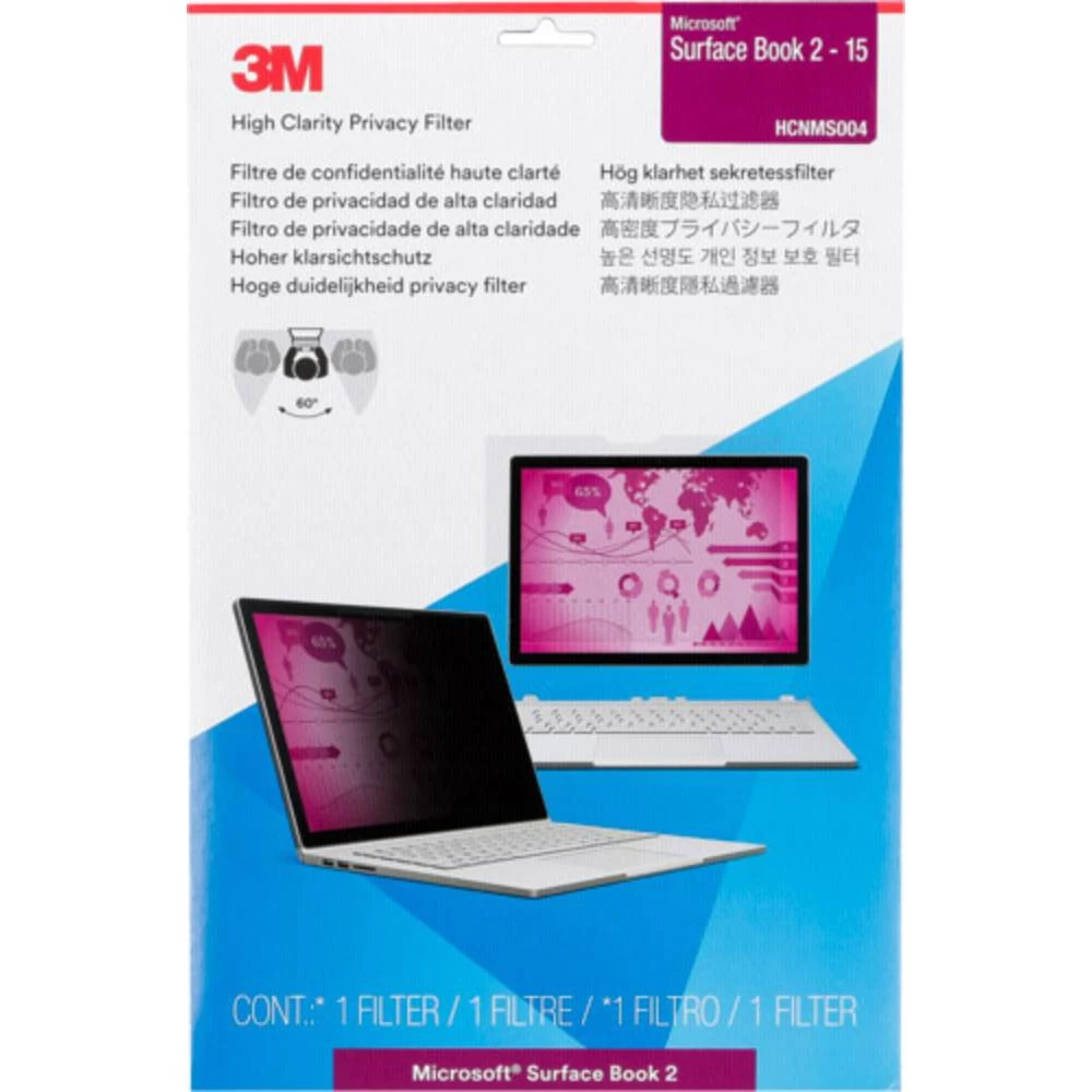 3M HCNMS004 Folija za zaštitu zaslona 38.1 cm (15 ") Format slike: 3:2 7100167649 Pogodno za model: Microsoft Surface Book 2 15 slika