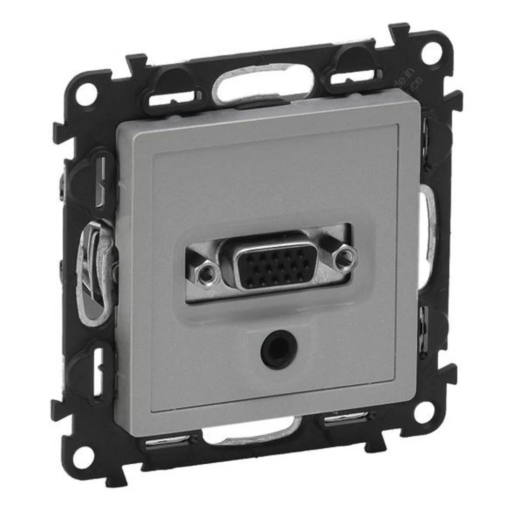 Legrand   vga priključak, utičnica za zvučnik Valena Life Allure aluminij boja 753370 slika