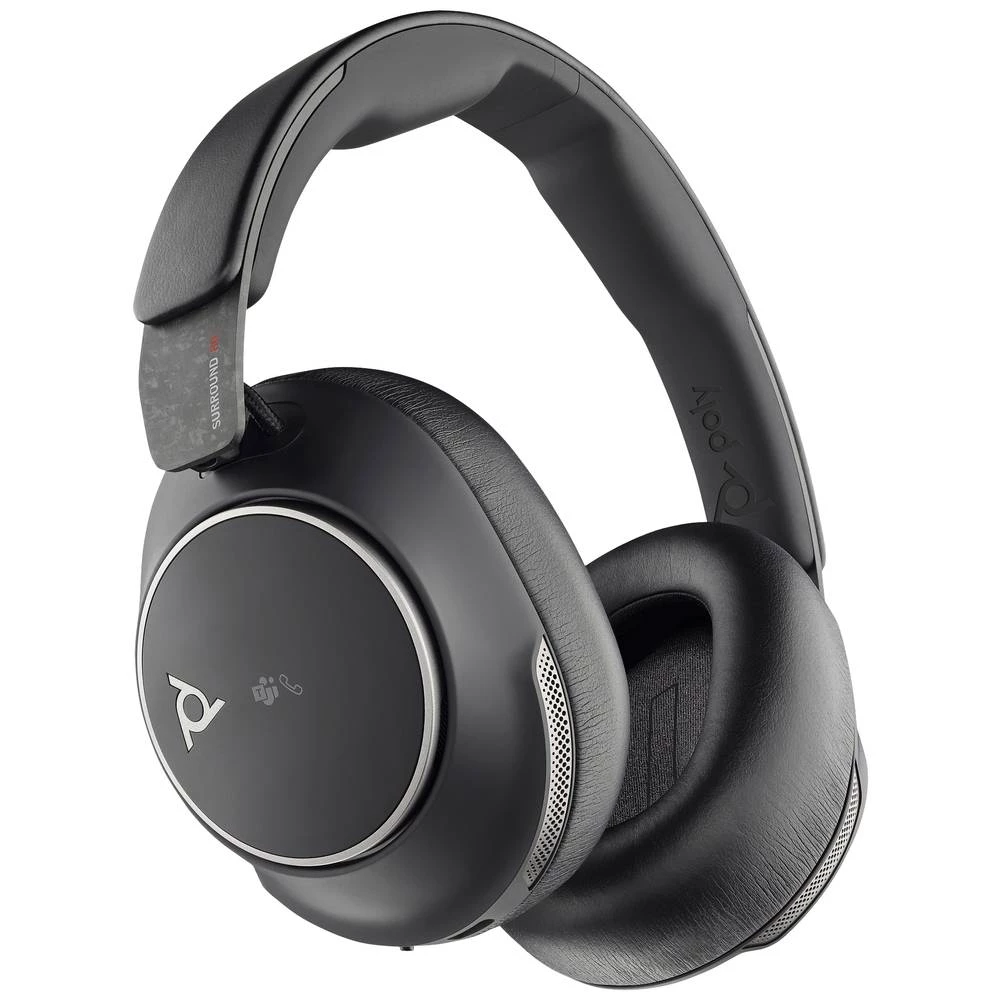 HP Poly 8H2G3AA Over Ear Headset Bluetooth®, žičani stereo crna slušalice s mikrofonom slika