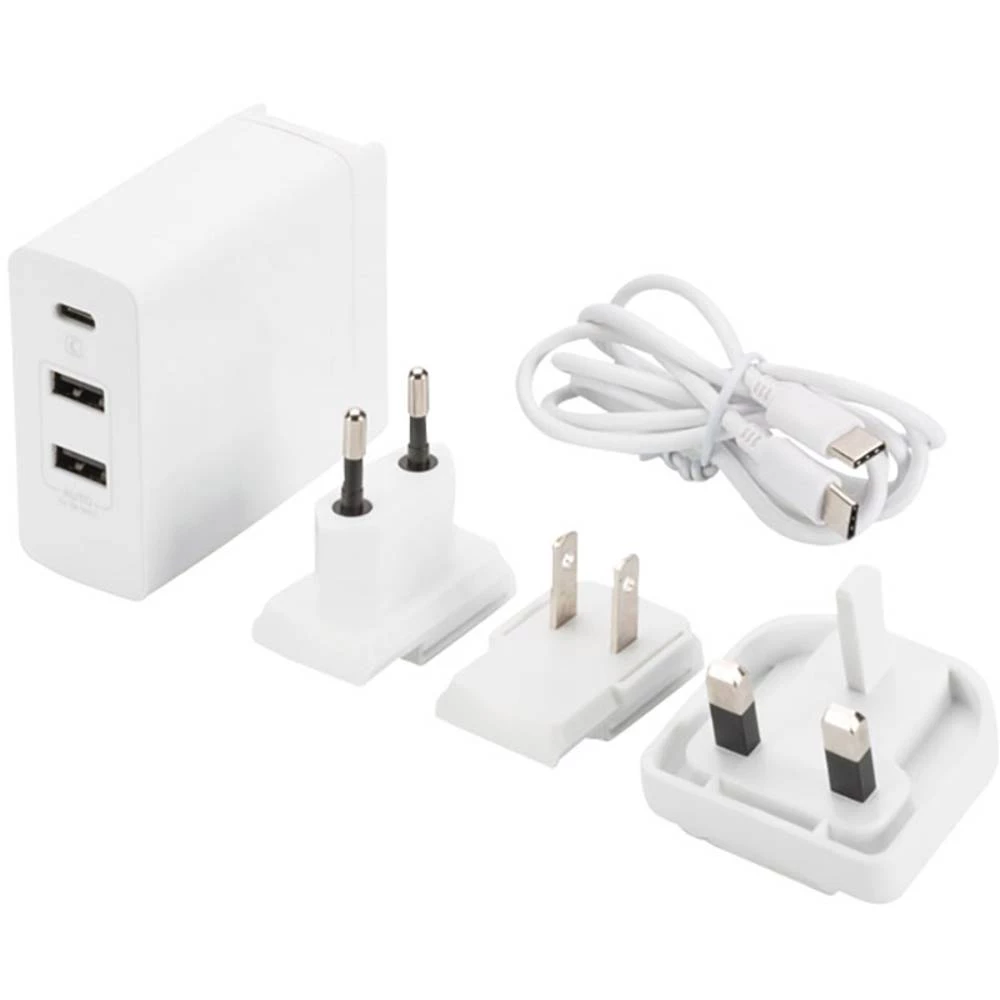 ednet Travel 31812 USB punjač Utičnica Izlazna struja maks. 6000 mA 3 x USB, Ženski konektor USB-C&trade; USB Power Delivery (US slika