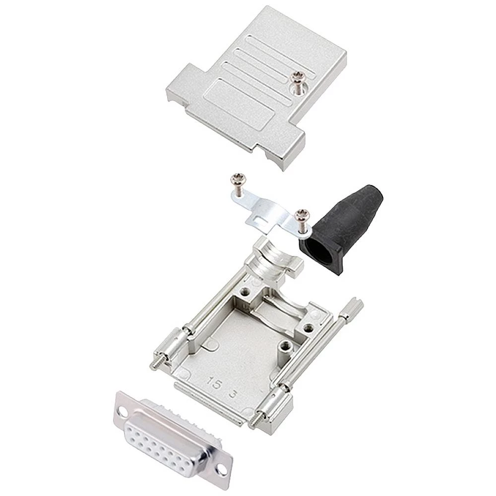 Višestruki ženski konektor D-SUB komplet 180 ° Broj polova: 15 Lemni kup encitech DTSL15-LJSRG-T-DMS-W-K 1 ST slika