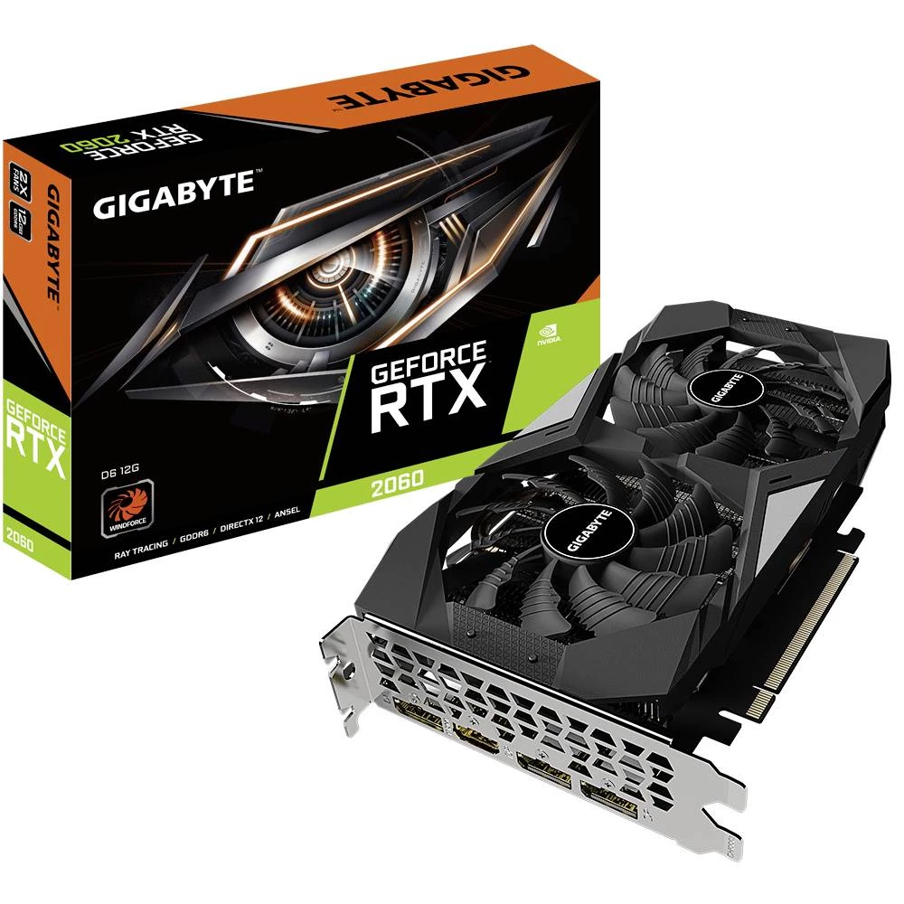 Gigabyte grafička kartica Nvidia GeForce RTX 2060  12 GB GDDR6-RAM PCIe x16  HDMI™, DisplayPort slika