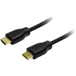 LogiLink HDMI Priključni kabel [1x Muški konektor HDMI - 1x Muški konektor HDMI] 1.5 m Crna