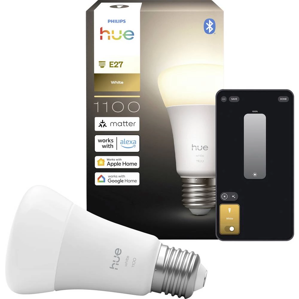 Philips LED žarulja 929003856101 Energetska učinkovitost 2021: E (A - G) Hue White E27 toplo bijela slika