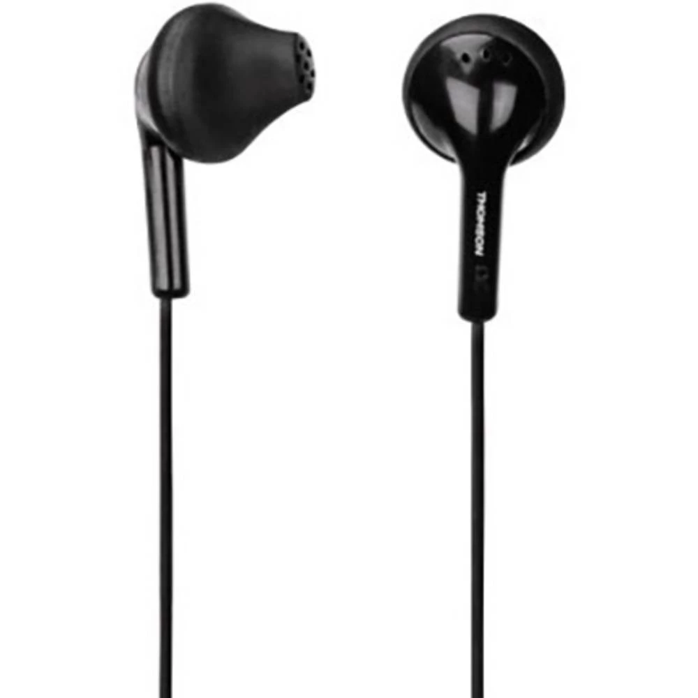 HiFi Naglavne slušalice Thomson EAR1105BK U ušima Crna slika