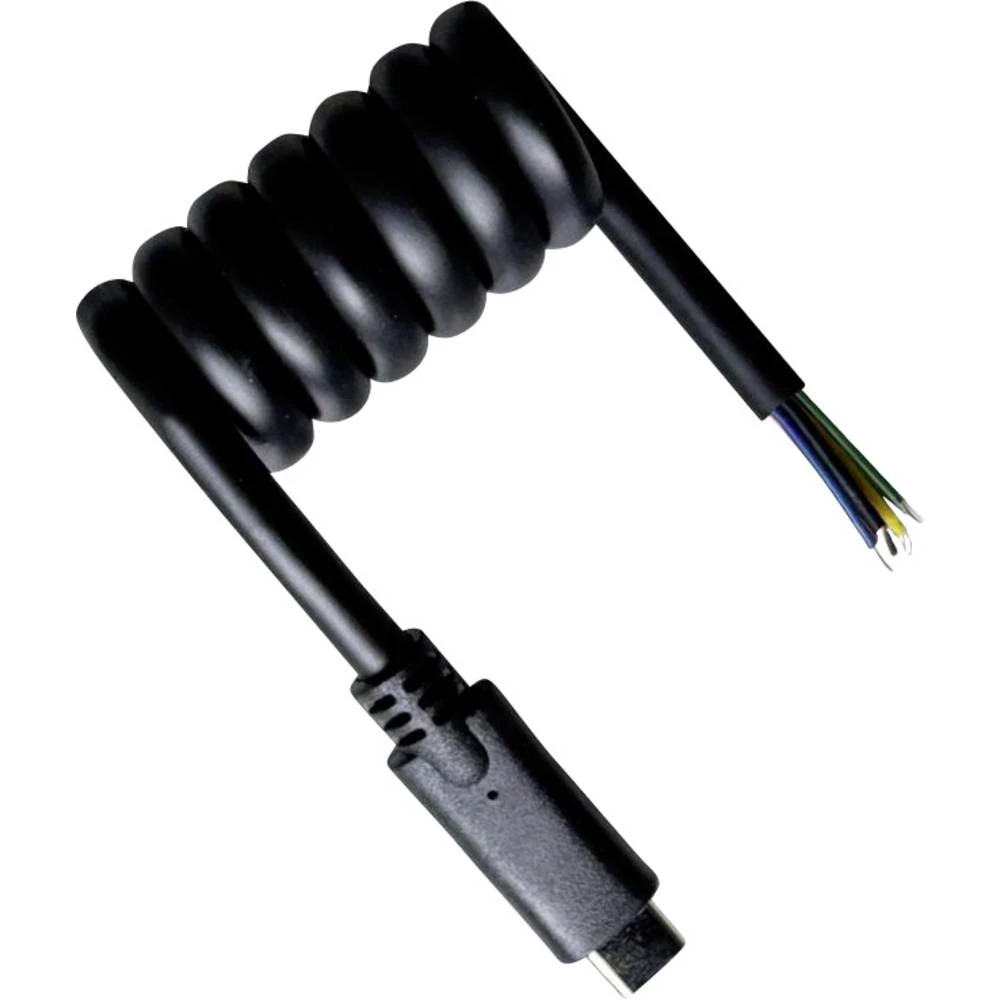 BKL Electronic USB-C kabel otvoreni krajevi kabela, USB-C® utikač 50 cm crna 10080174 slika