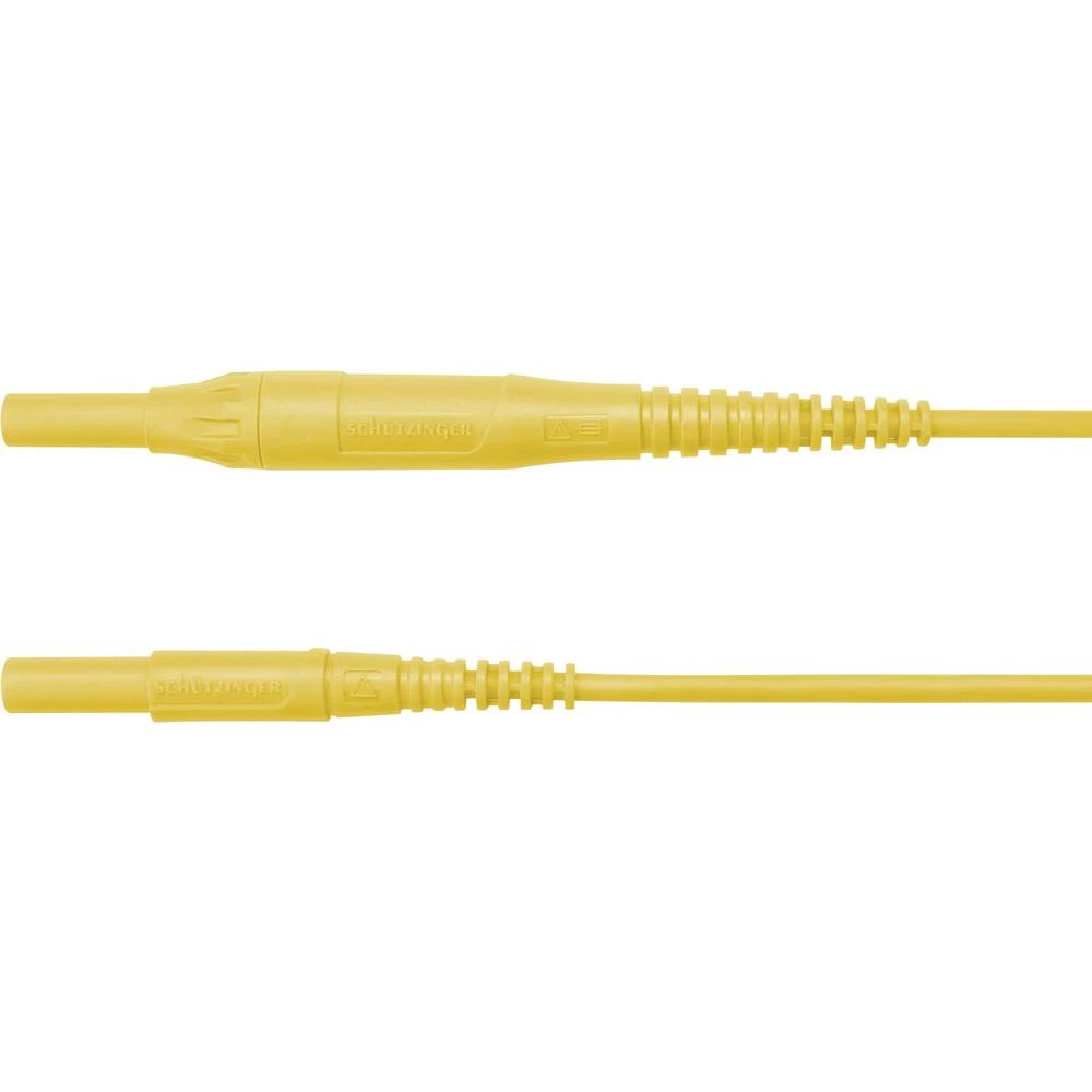 Schützinger MSFK B441 / 1 / 100 / GE mjerni kabel [konektor 4 mm - konektor 4 mm] žuta 1 St. slika
