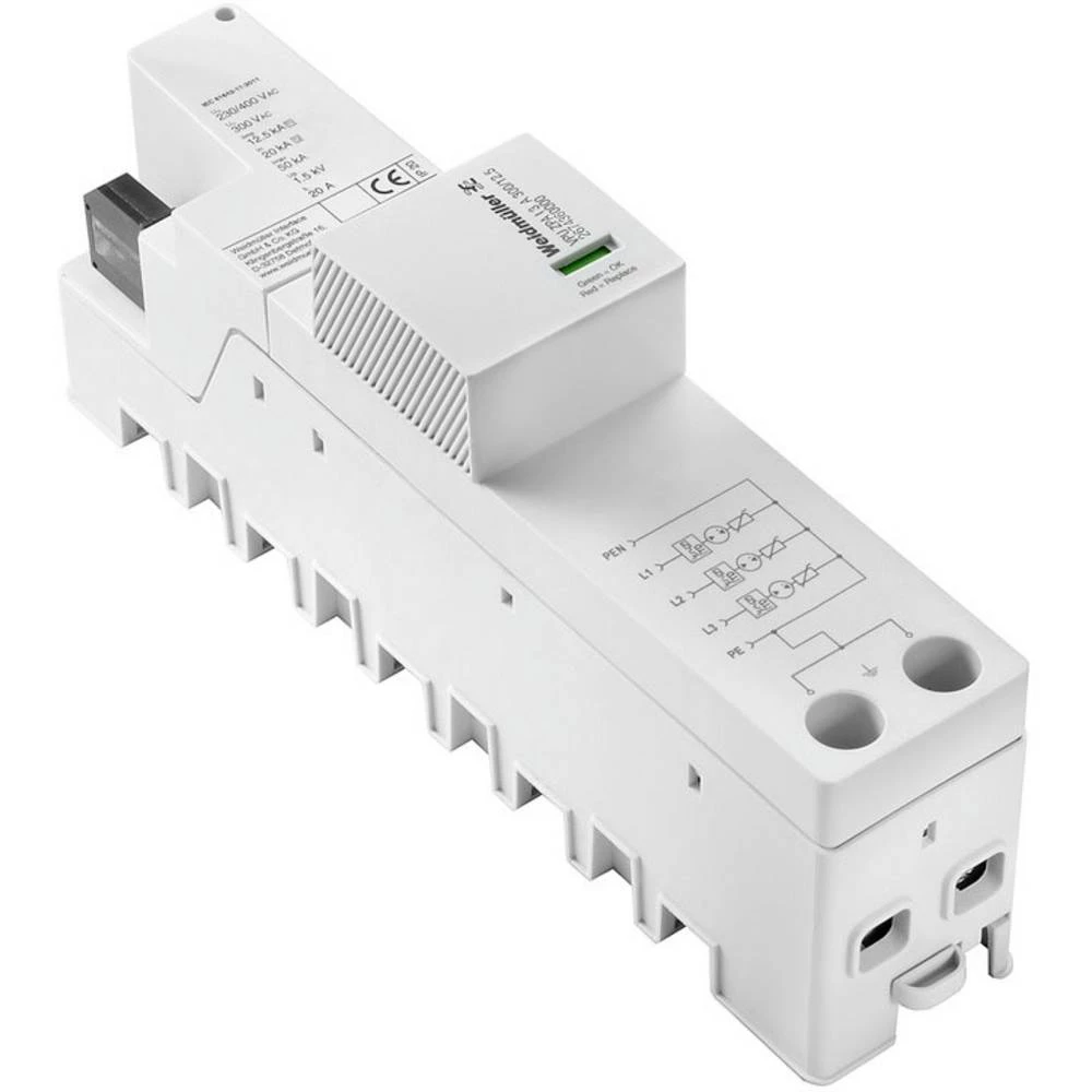 odvodnik prenapona Zaštita od prenapona za: razdjelni ormar Weidmüller VPU ZPA I 3 A 300/12,5 2674360000 50 kA slika