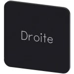 Siemens 3SU1900-0AF16-0GG0 ploča za natpise kvadratan (Š x V) 22 mm x 22 mm Droite crna, bijela 10 St.