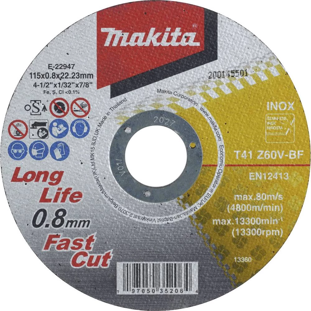 Makita E-22947-12 set reznih ploča 115 mm 12 kom. slika