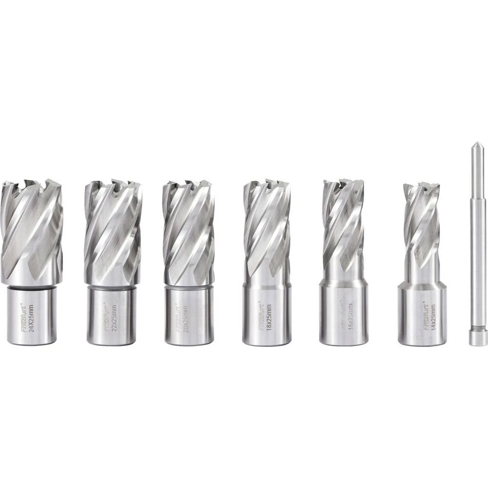FRITZFURT 3121-1017 komplet svrdla za rupe za navoje 7-dijelni 14 mm, 16 mm, 18 mm, 20 mm, 22 mm, 24 mm čvrsto tvrd 1 Se slika