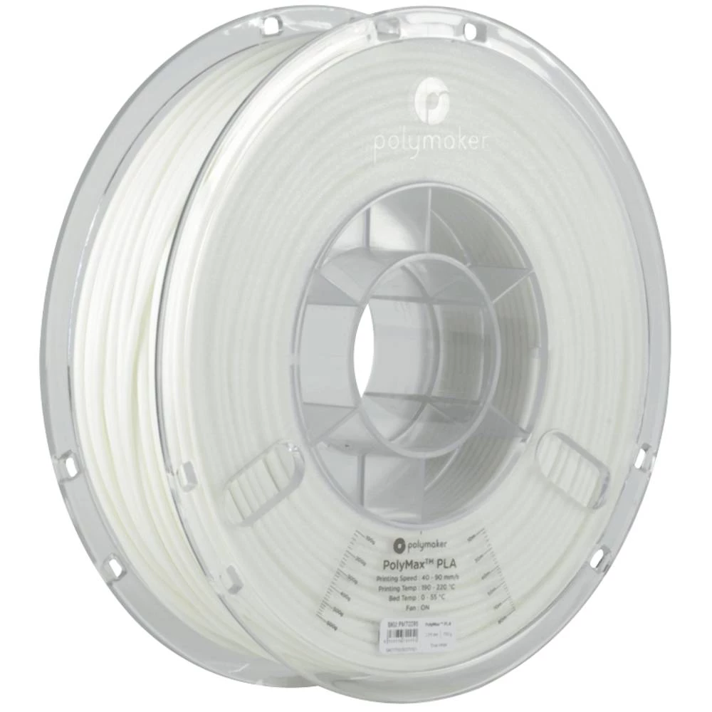 Polymaker PA06012 PolyMAX Tough 3D pisač filament Tough PLA visoka krutost, visoka vlačna čvrstoća, otporan na udarce 2.85 mm 750 g bijela  1 St. slika