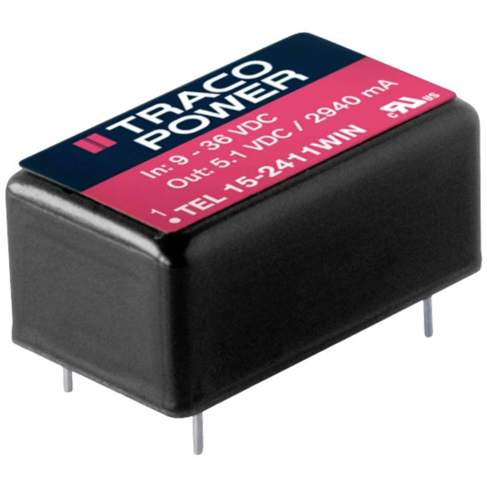 TracoPower TEL 15-2411WIN DC/DC pretvarač 5.1 V/DC 2.9 A 15 W slika