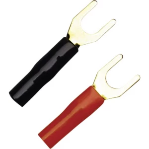 KSI 2.5P10 viljuškasta kabelska stopica 1.50 mm² 2.50 mm² Otvor Ø=4 mm izolirani dio crna, crvena 10 St. slika