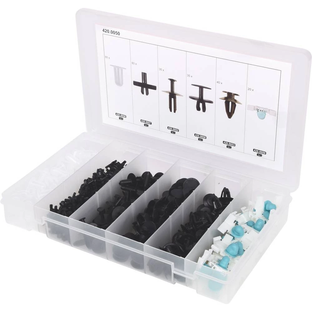 KS Tools 420.0050 Set kopči za BMW, 290 kom slika