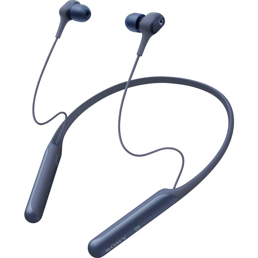Bluetooth® Naglavne slušalice Sony WI-C600N U ušima Slušalice s mikrofonom, Poništavanje buke, NFC Plava boja slika