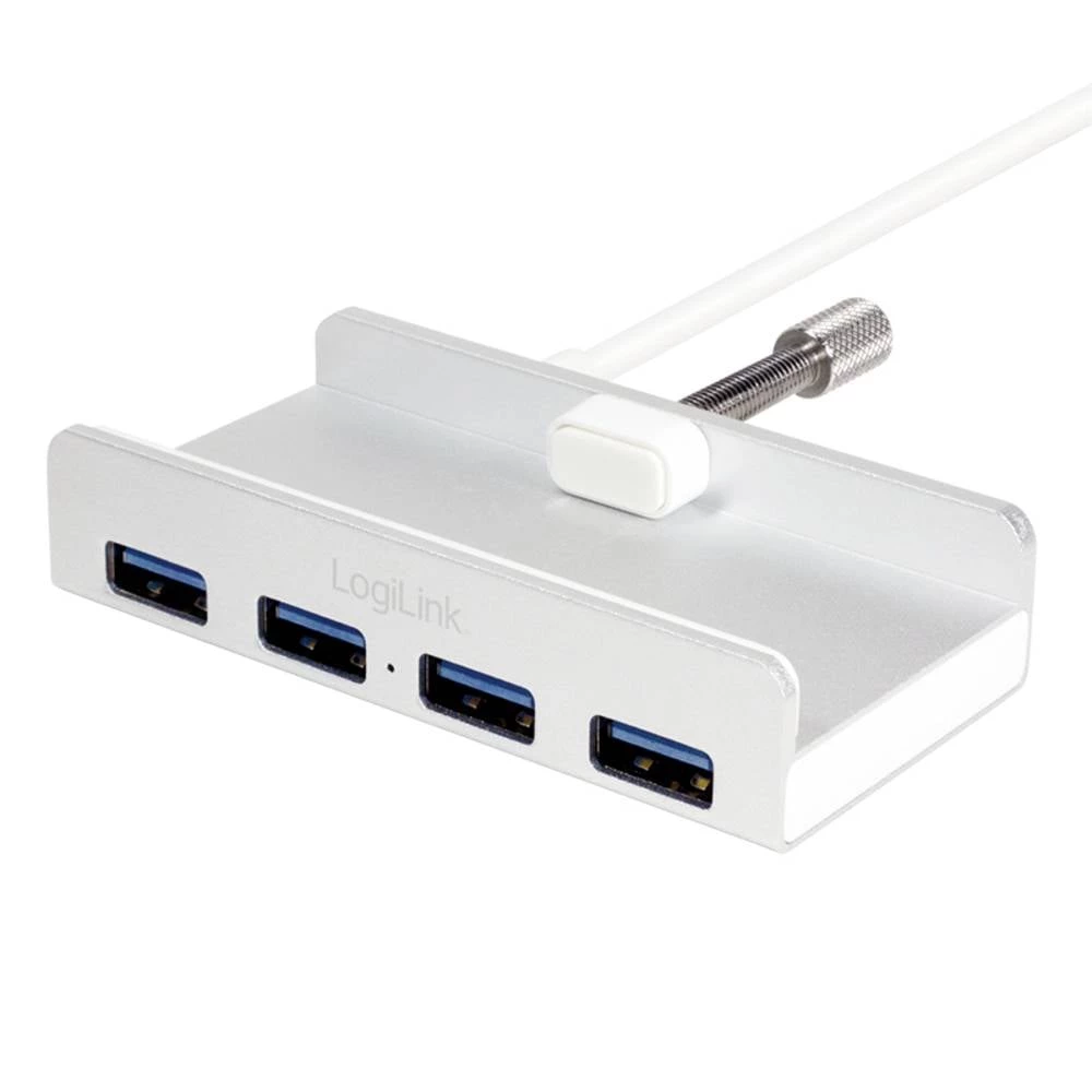LogiLink UA0300 sučelje hub USB 3.2 Gen 1 (3.1 Gen 1) Type-A 5000 Mbit/s srebrno LogiLink UA0300 4 ulaza USB 3.2 Gen 1 hub (USB 3.0) srebrna slika