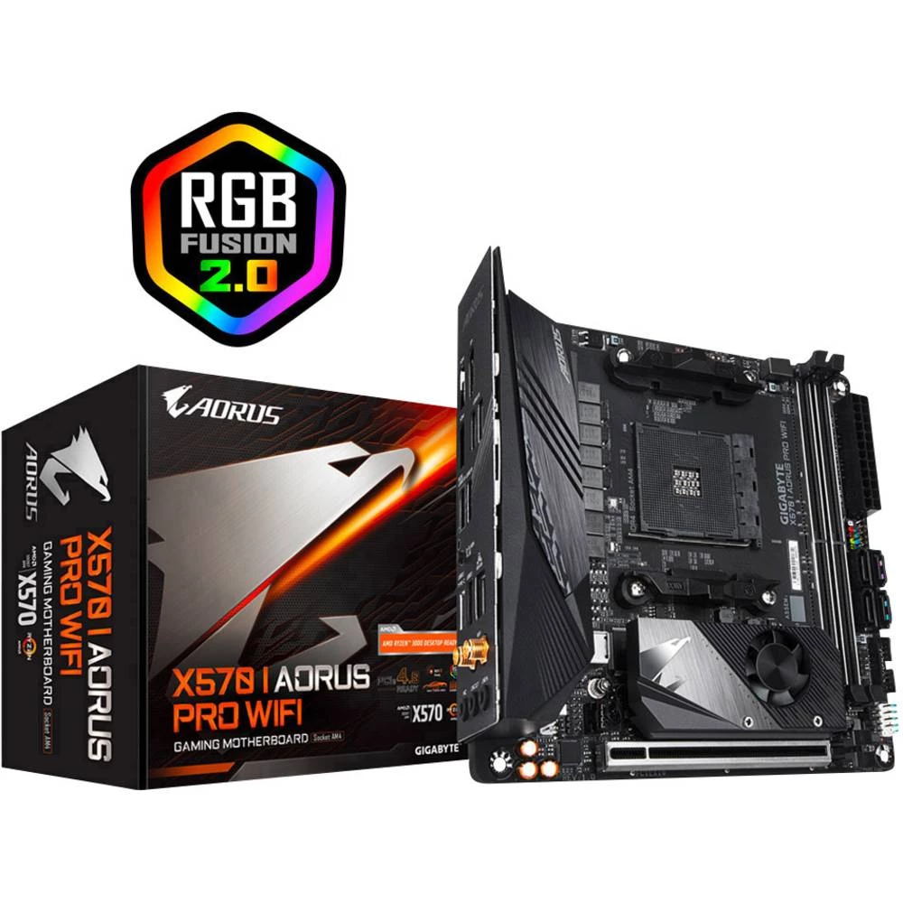 Matična ploča Gigabyte X570 I AORUS PRO WIFI Baza AMD AM4 Faktor oblika ATX Set čipova matične ploče AMD&reg; X570 slika