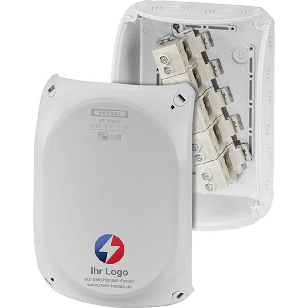 Hensel 62000362 razvodna kutija s vijčanim stezaljkama, otporna na vremenske uvjete, bez halogena (D x Š) 210 mm x 155 mm  1 St. slika