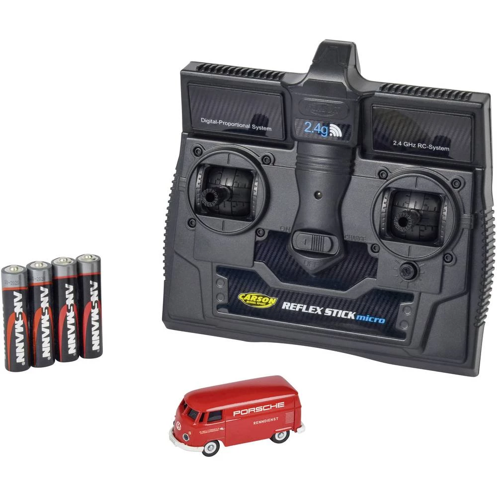 Carson Modellsport 500504124 VW Bus T1 Kastenwagen Porsche 1:87 RC model automobila Električni Cestovni model 2WD Uklj. baterija slika