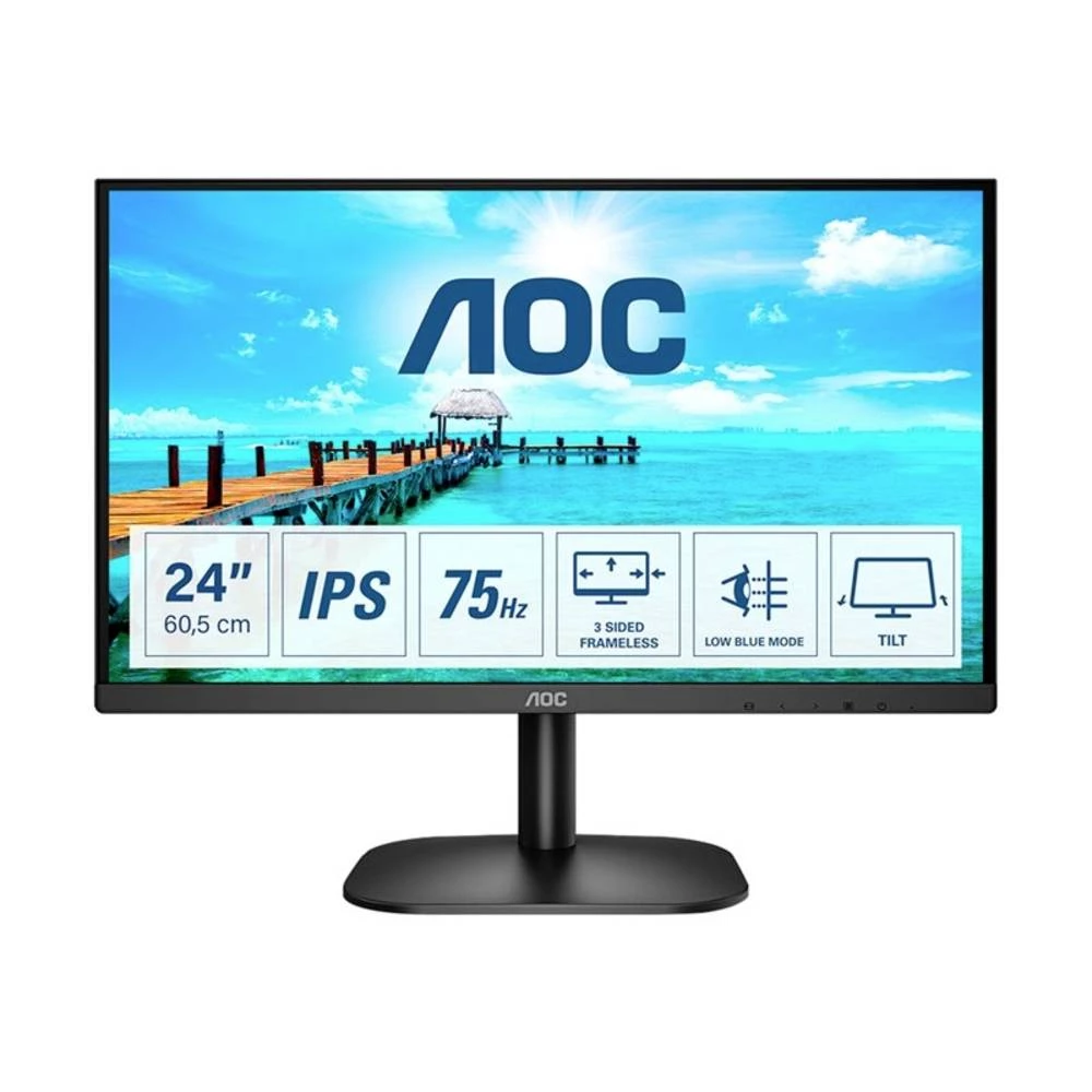 AOC 24B2XDA LED zaslon  Energetska učinkovitost 2021 E (A - G) 61 cm (24 palac) 1920 x 1080 piksel 16:9 4 ms HDMI™, DVI, slika