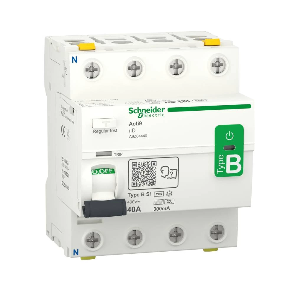 Schneider Electric A9Z64440 kvar struje-sigurnosni prekidač osjetljivi FI za sve struje B 40 A 0.3 A slika
