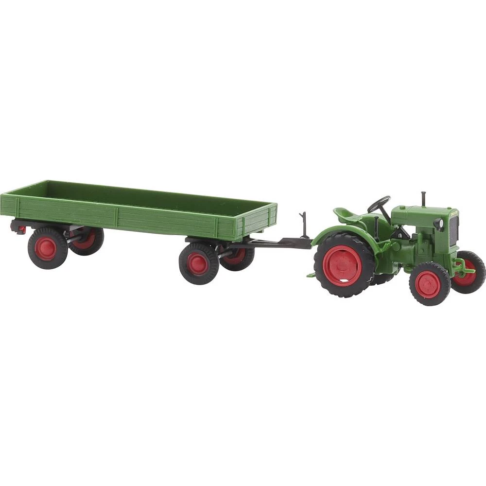 Busch 54102 h0 model poljoprivrednog stroja Deutz F1M 414 s poljoprivrednom prikolicom slika