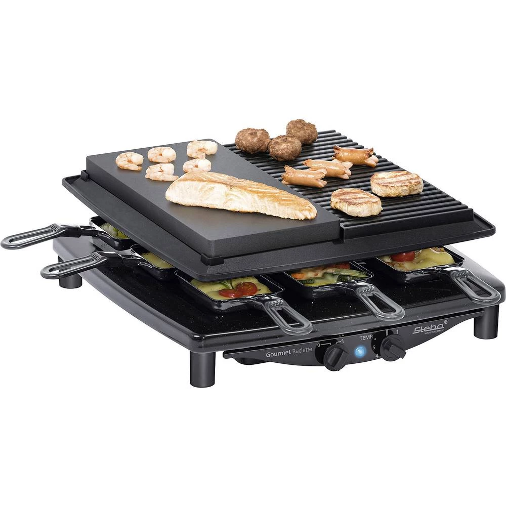 Steba Germany RC4 plus deluxe Raclette 8 posuda Crna slika