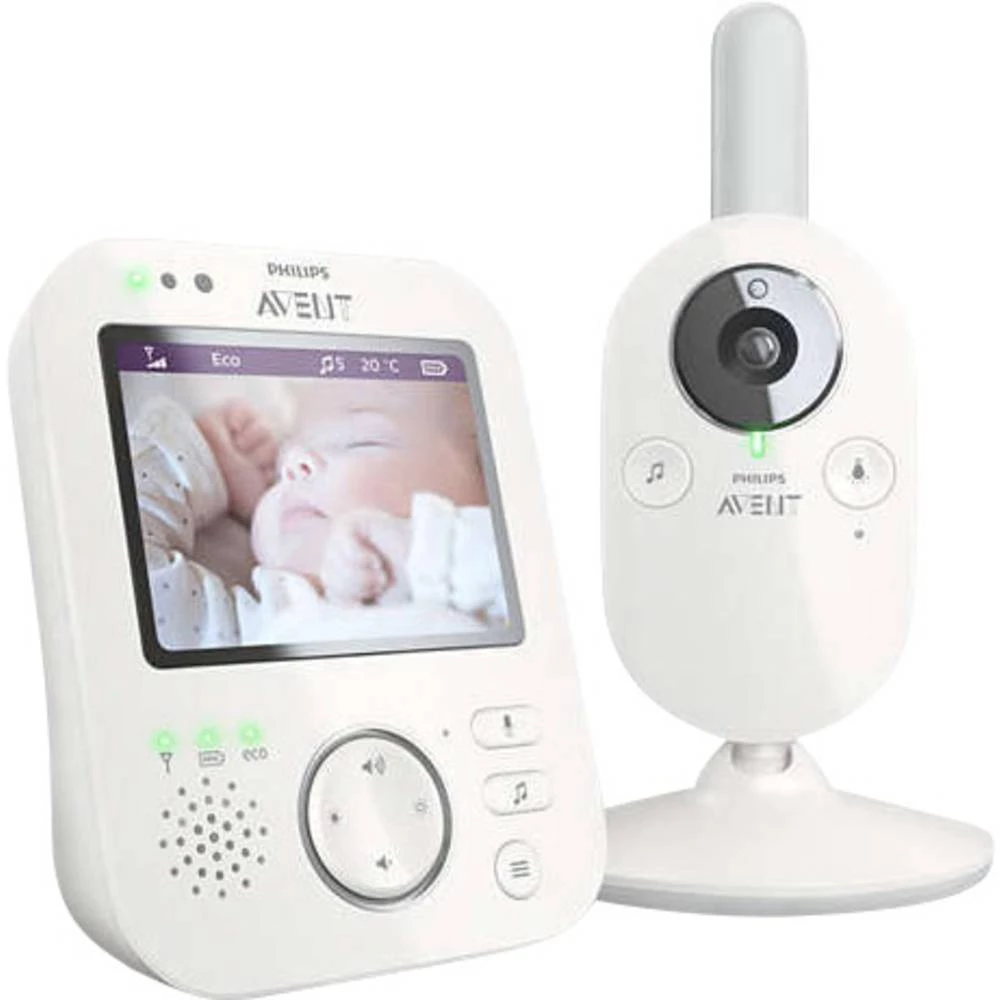 Elektronički dojavljivač za bebe sa kamerom Digitalni Philips Avent SCD630/26 2.4 GHz slika