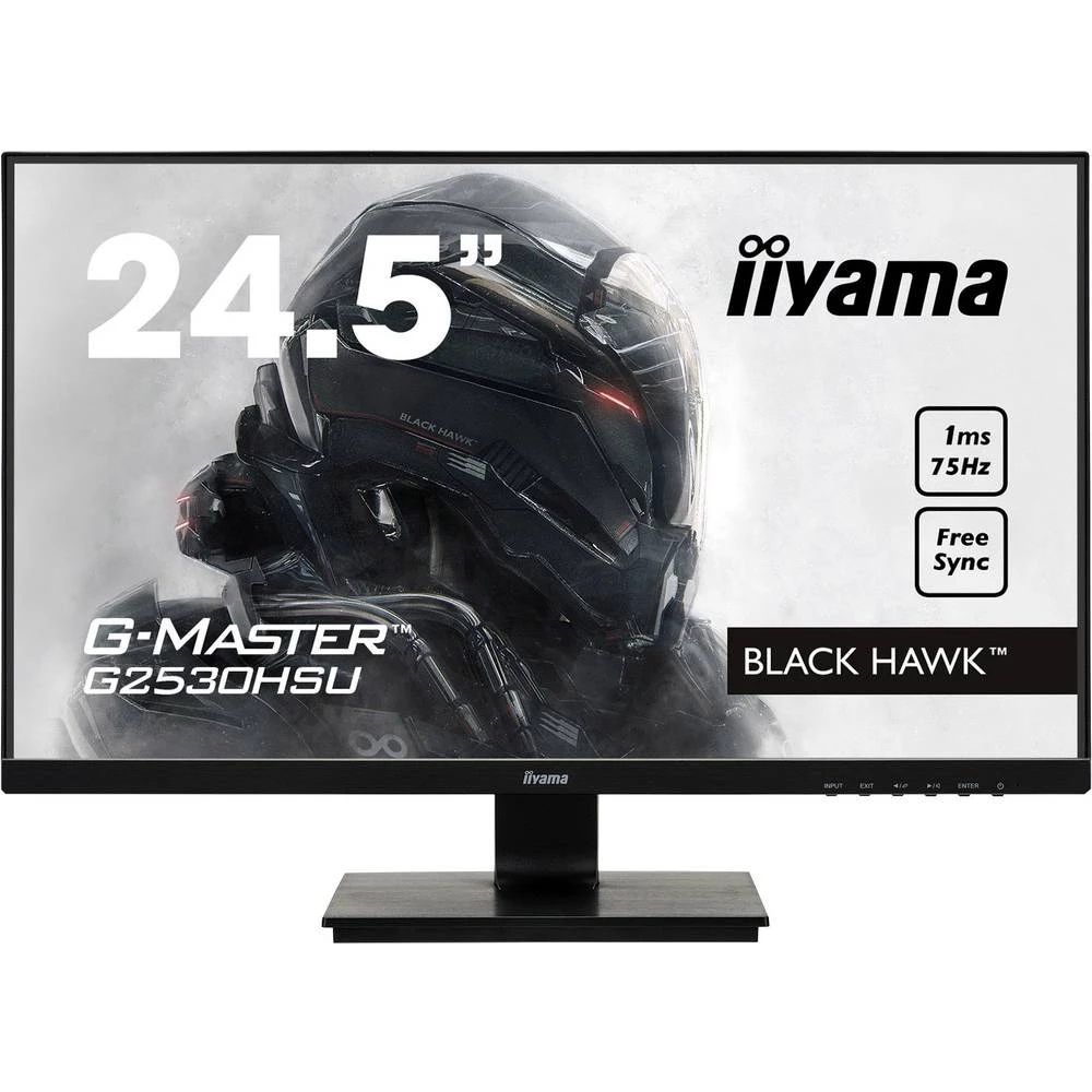 LED zaslon 62.2 cm (24.5 ") Iiyama G-MASTER G2530HSU ATT.CALC.EEK A+ (A+++ - D) 1920 x 1080 piksel Full HD 1 ms DisplayPort, HDM slika