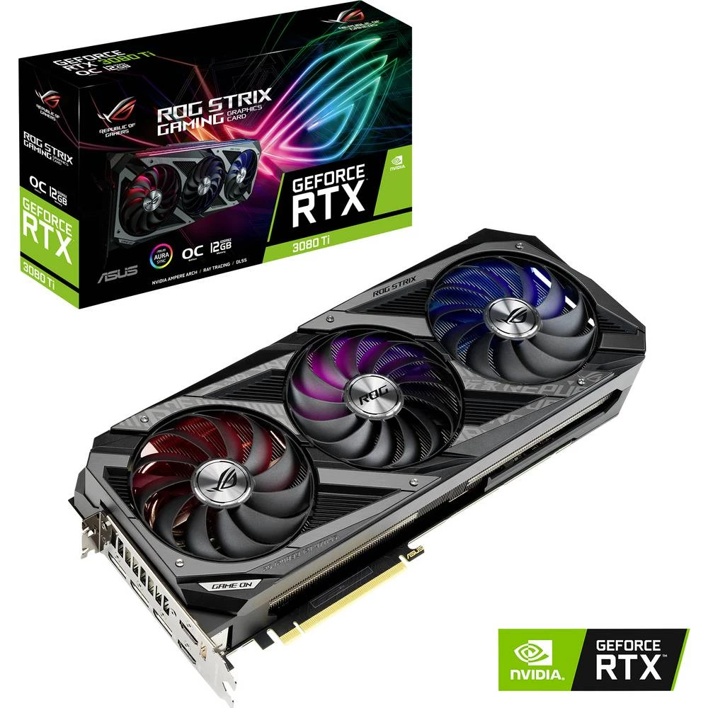 Asus grafička kartica Nvidia GeForce RTX 3080 Ti Gaming Overclocked 12 GB GDDR6X-RAM PCIe x16 HDMI™, DisplayPort slika