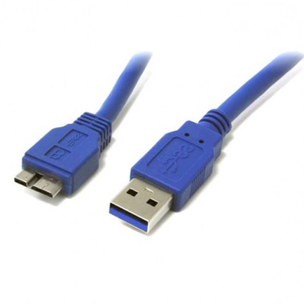 TECHly USB 3.0 Priključni kabel [1x Muški konektor USB 3.0 tipa A - 1x Muški konektor USB 3.0 tipa B] 1 m Plava boja pozlaćeni k slika